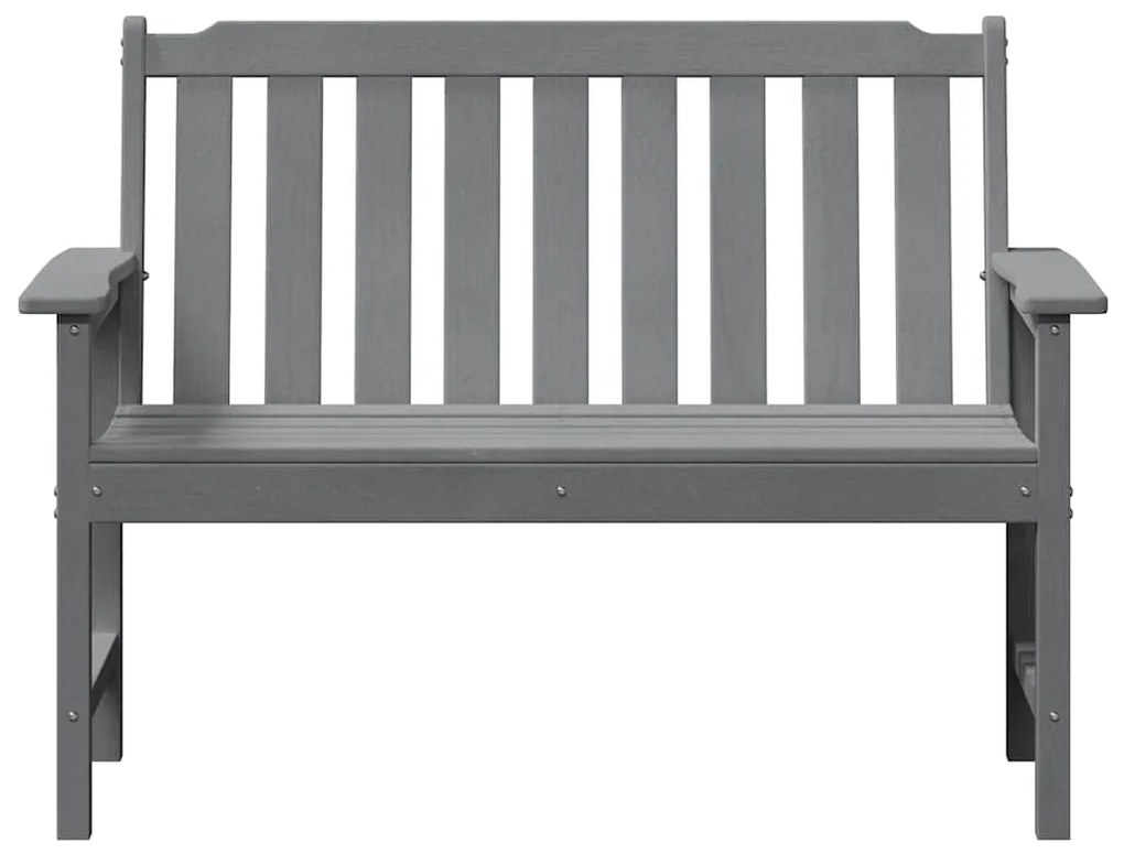 Banco de Jardim Cinza Claro 120 cm HDPE