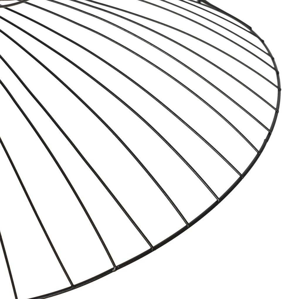 Candeeiro de suspensão design preto 66cm - Pua Design