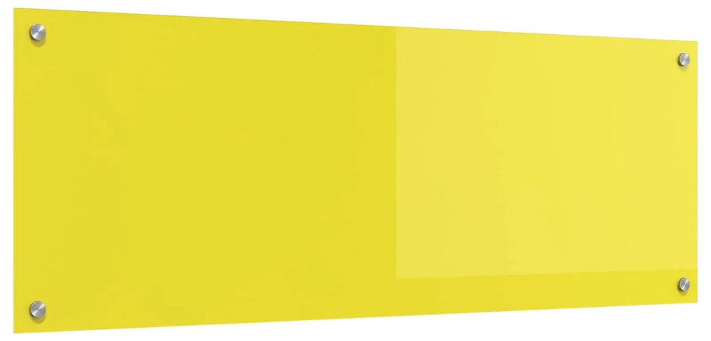 vidaXL Proteção de Cozinha Amarelo 110 x 40 cm vidro temperado