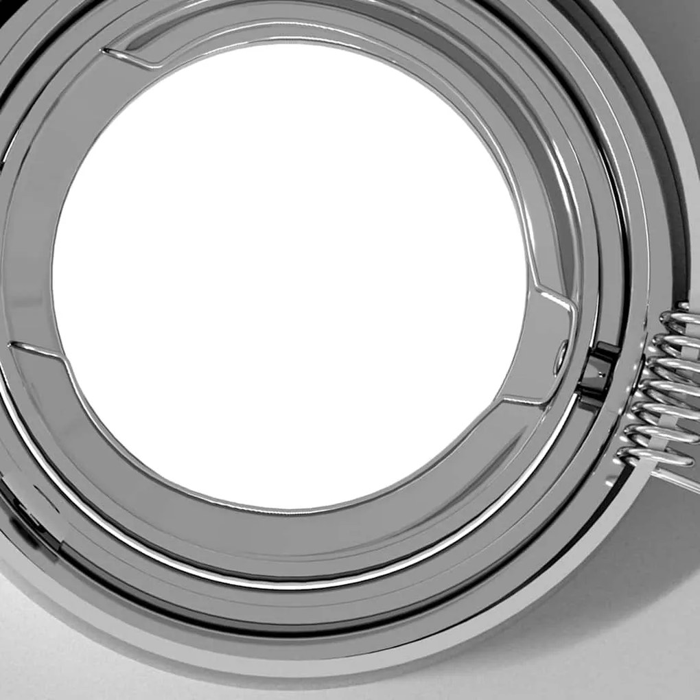 Luzes Recessadas 24 pcs Quadrado GU10 Prata 91x91 mm