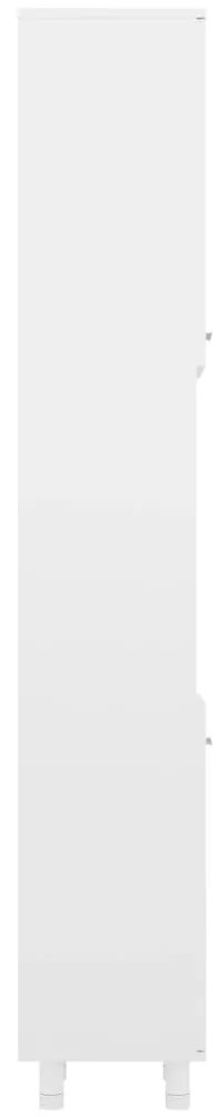 Armário casa de banho derivados de madeira branco brilhante