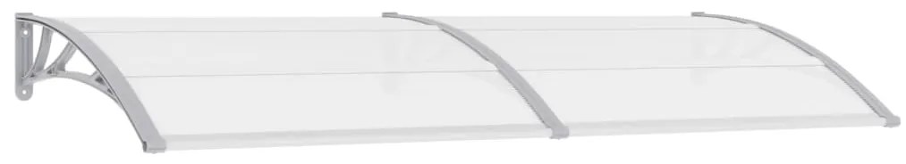 144821 vidaXL Toldo para porta 240x80 cm PC cinzento e transparente