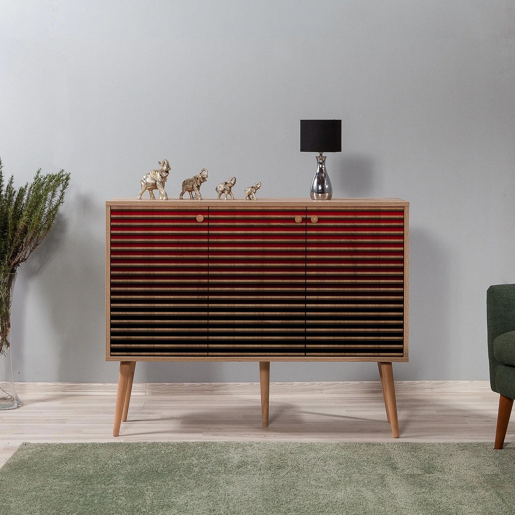 Console Mega – Carvalho Sonoma – 120 cm x 90 cm x 36 cm