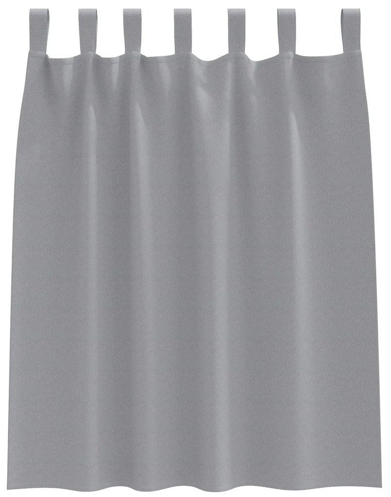 Cortinas opacas 2 pcs Cinzento-claro 140 x 140 cm Poliéster