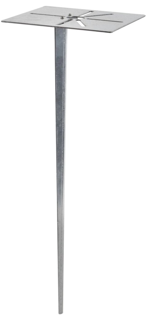 Candeeiro de exterior preto com estaca de terra e prensa-cabos 50cm IP44 - Solo Deluxe