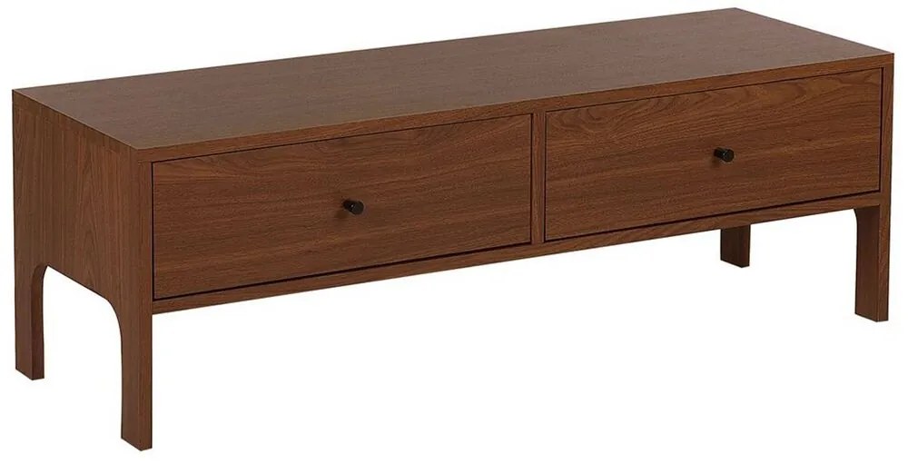 Móvel de TV castanho escuro CORINA Beliani