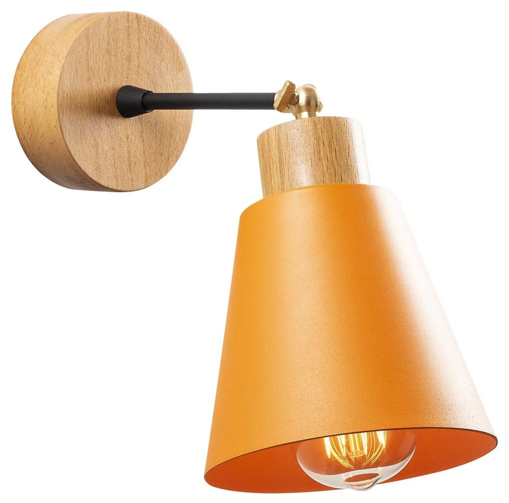 Candeeiro de Parede Manavgat – Laranja – 14 cm x 25 cm