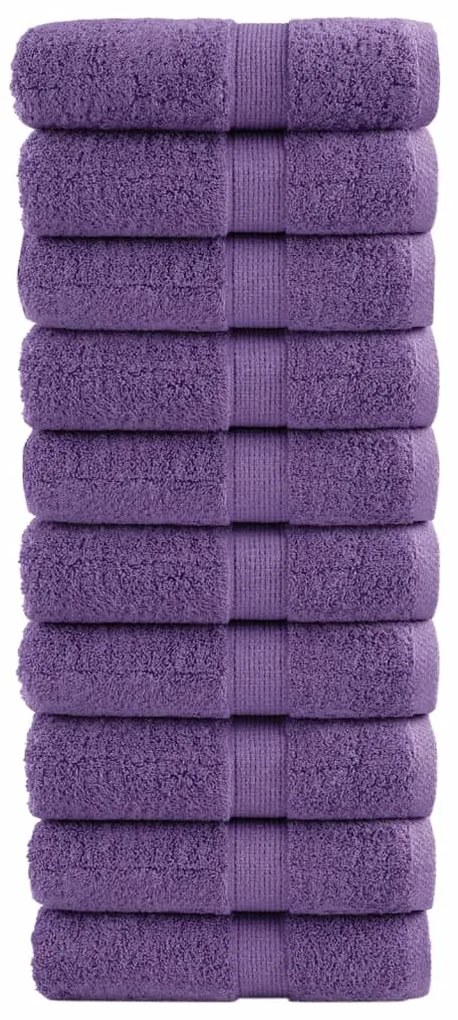 Toalhas de bidé premium SOLUND 10 pcs 30x50 cm 600 gsm roxo