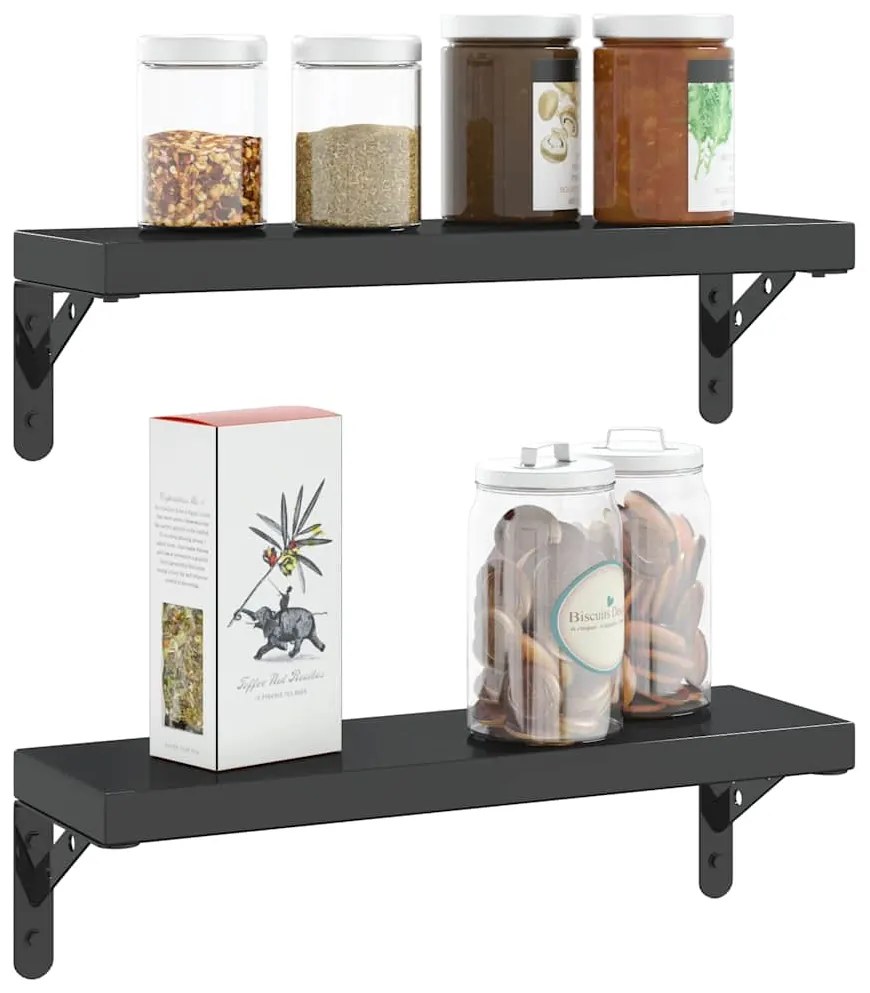 Suportes prateleira 4pcs 15x2,5x11,5 cm aço inoxidável prateado