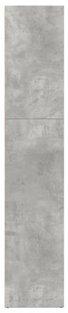 Estante 80x30x152 cm derivados de madeira cinzento cimento