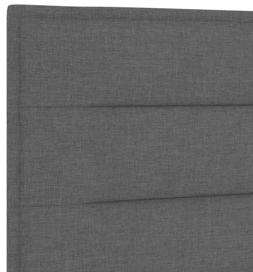 Cabeceira LED Design Linhas Cinza Escuro 90 cm Tecido
