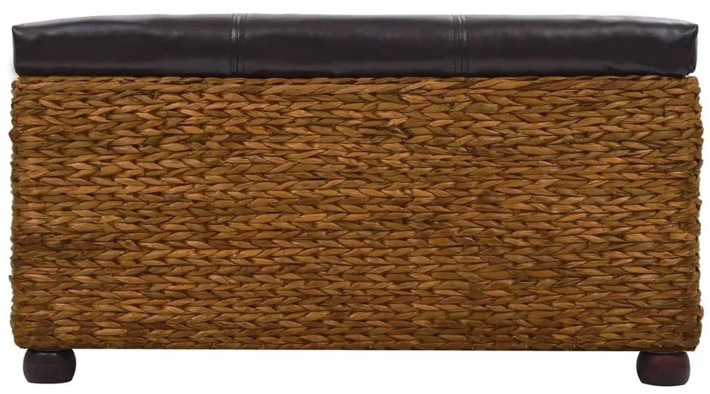 Conjunto de bancos 2 pcs erva marinha castanho