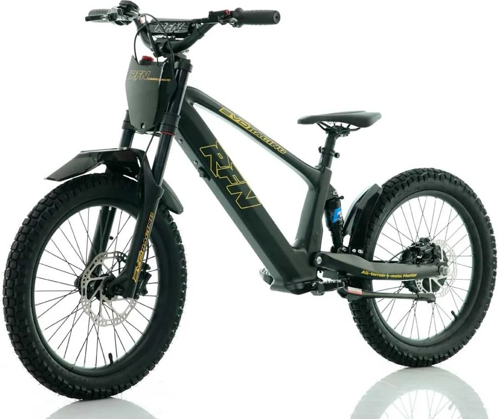 Bicicleta elétrica infantil 750W 20" RXF Evo Racing Preto/Dourado