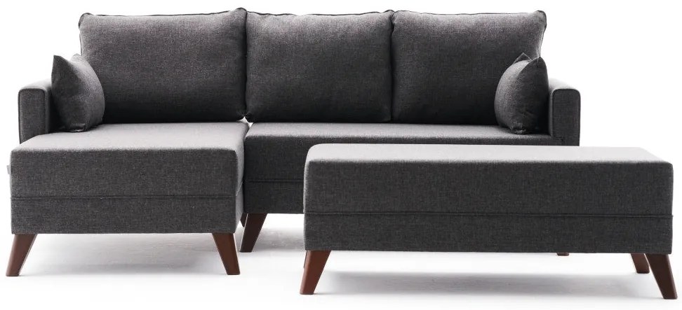 Sofá-Cama de Canto Bella – Antracite – 205 cm x 85 cm x 81 cm