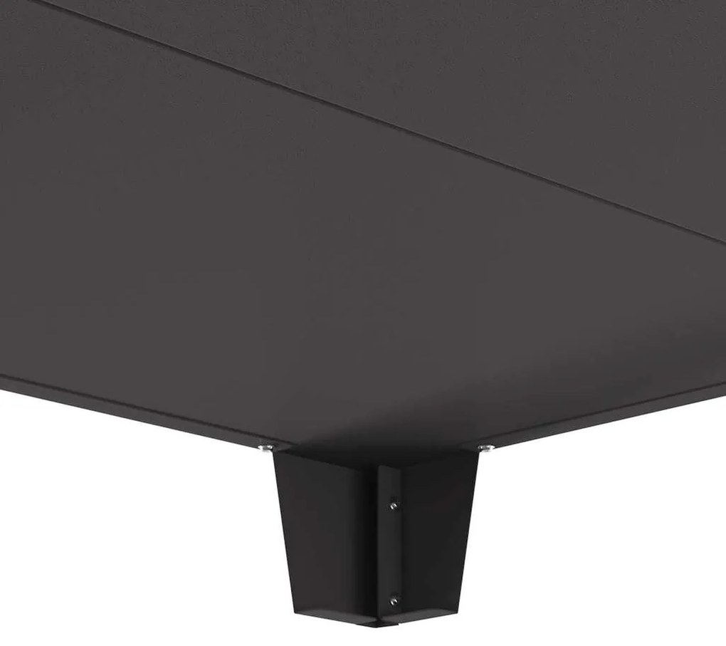 Fogo Fossa Quadrada Preta 80x80x43 cm em Aço da vidaXL