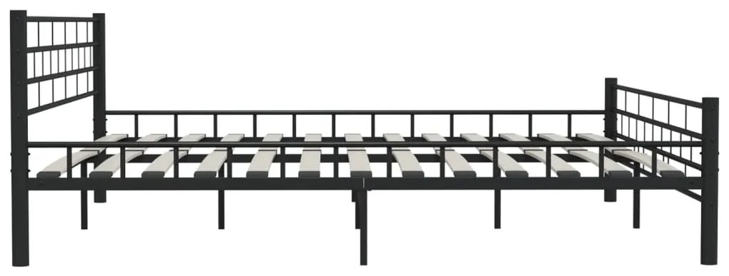 Estrutura de cama 200x200 cm aço preto