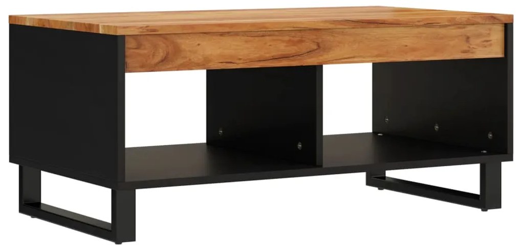 Mesa de centro 90x50x40 cm madeira de acácia maciça
