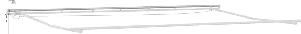 Toldo Retrátil Automático com LED Cinza Claro 600x300 cm