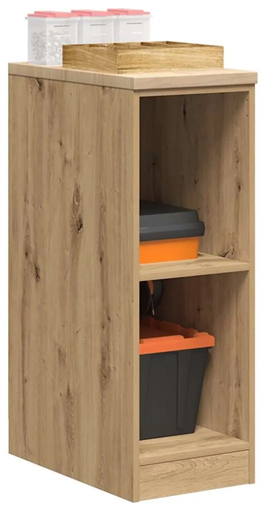 vidaXL Armário de arrumação de garagem carvalho artesanal 30x51x85 cm