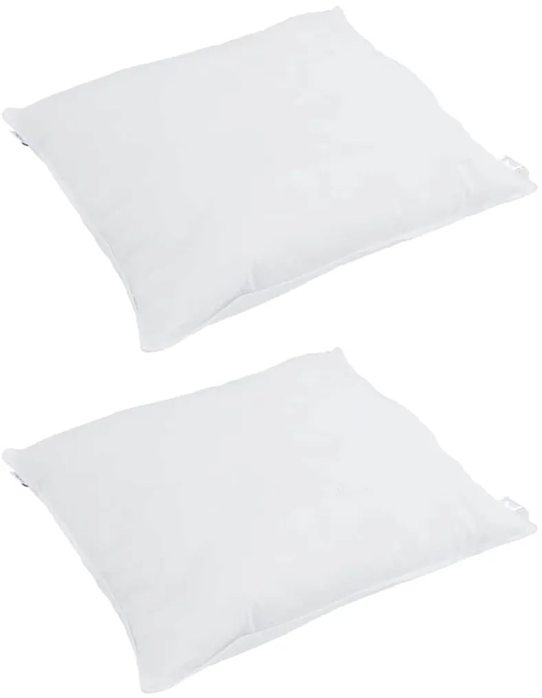 Edredão com travesseiro 3 pcs Branco 200 x 200 cm Penugem