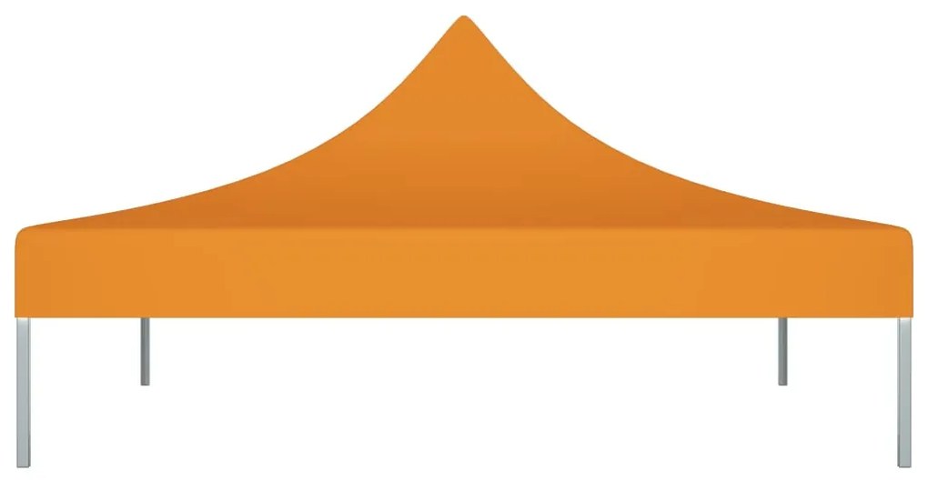 Teto para tenda de festas 3x3 m 270 g/m² laranja