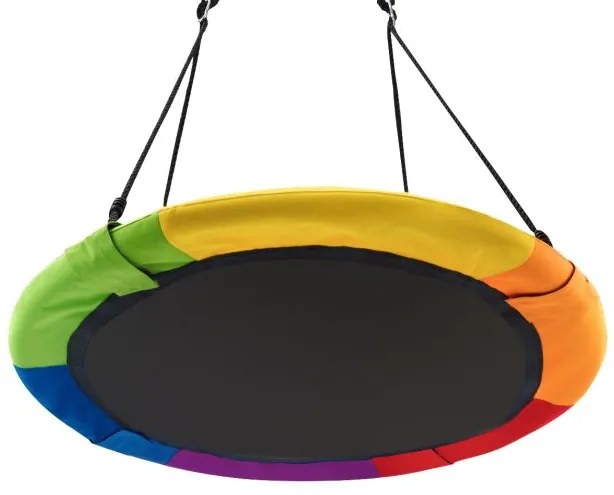 Baloiço redondo para crianças Baloiço redondo Diâmetro 100cm Altura ajustável Capacidade de carga até 150kg