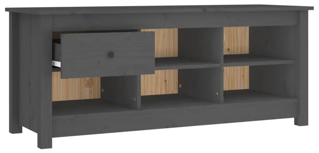 Sapateira 110x38x45,5 cm pinho maciço cinzento