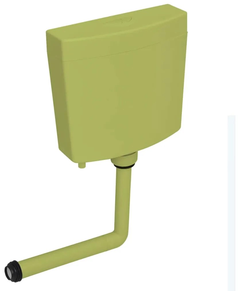 148007 vidaXL Autoclismo de WC 3/6 L verde azeitona
