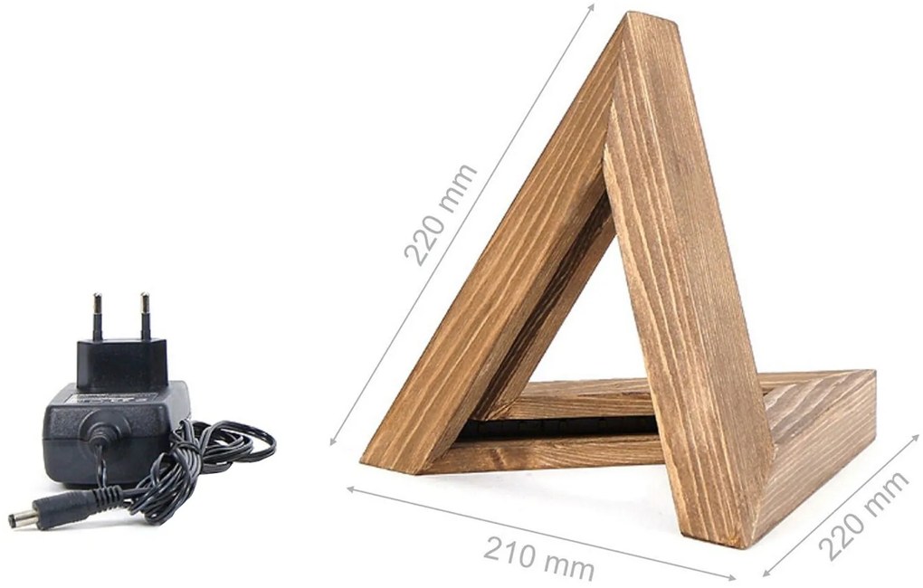 Candeeiro de Mesa KN02 – Castanho – 22 x 22 x 21 cm