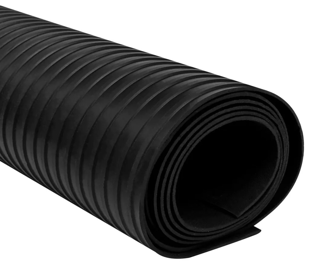 Tapete antiderrapante de borracha nervuras largas 2 x 1 m