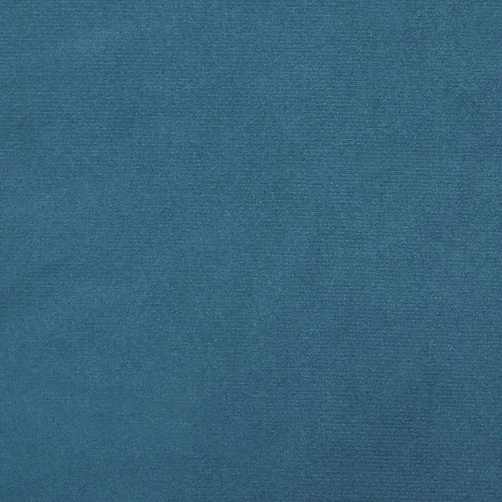 Cama com molas/colchão 100x200 cm veludo azul-escuro