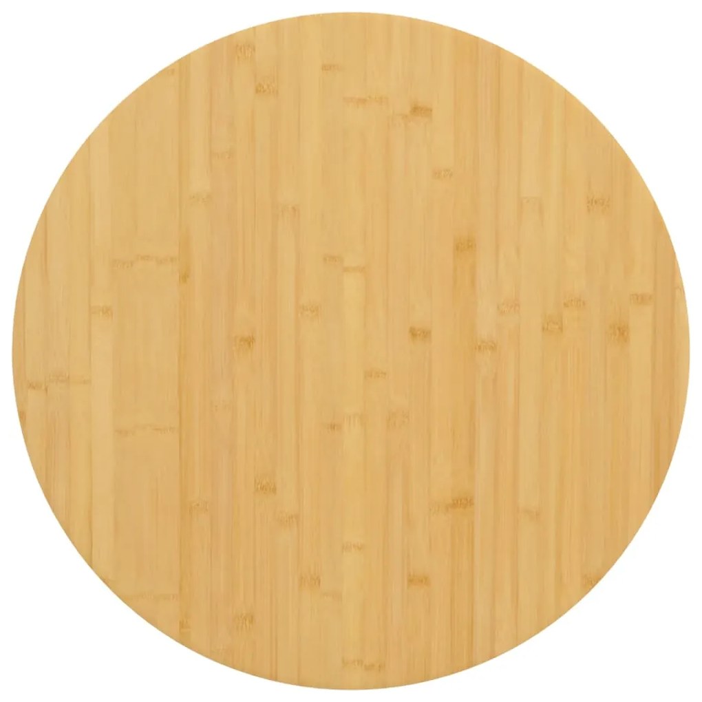 352689 vidaXL Tampo de mesa Ø70x4 cm bambu