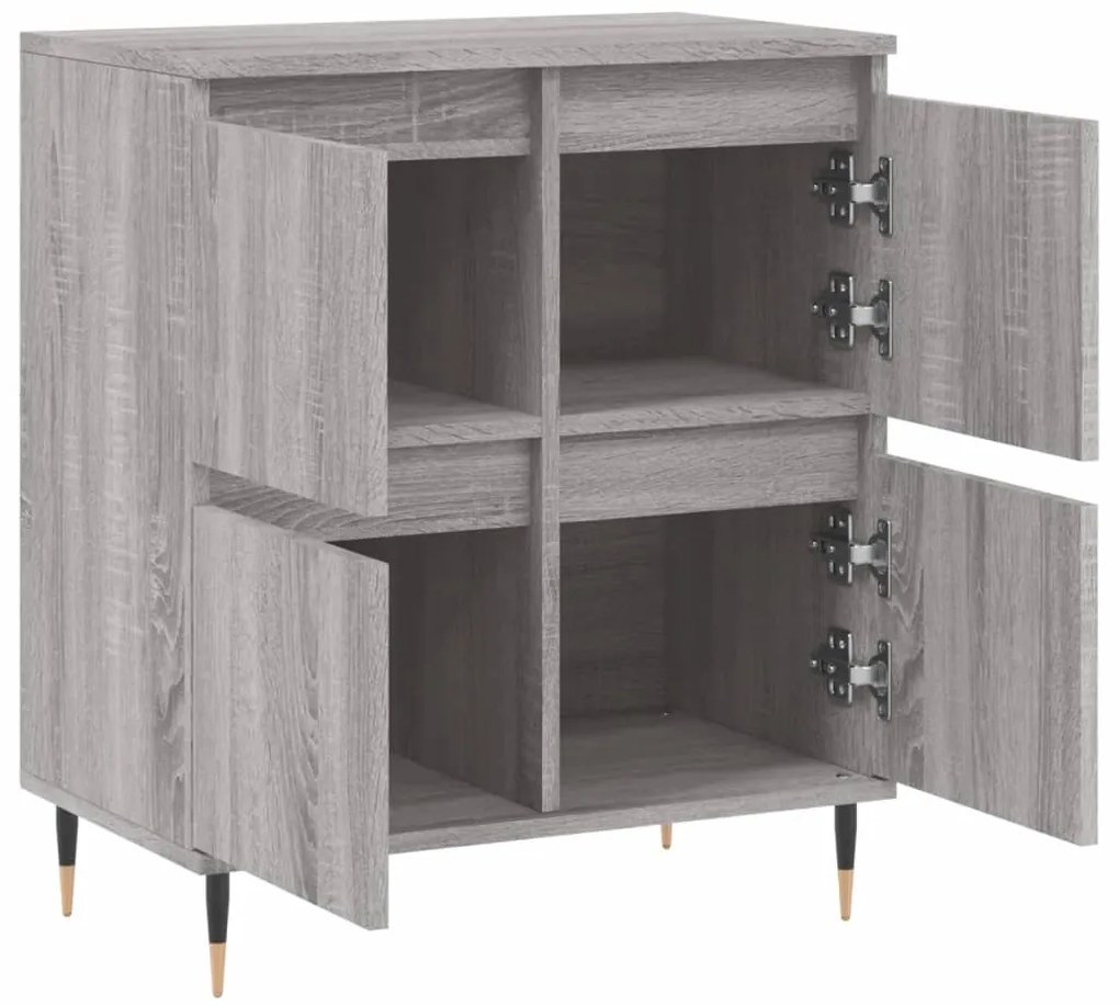 Aparador 60x35x70 cm derivados de madeira cinzento sonoma