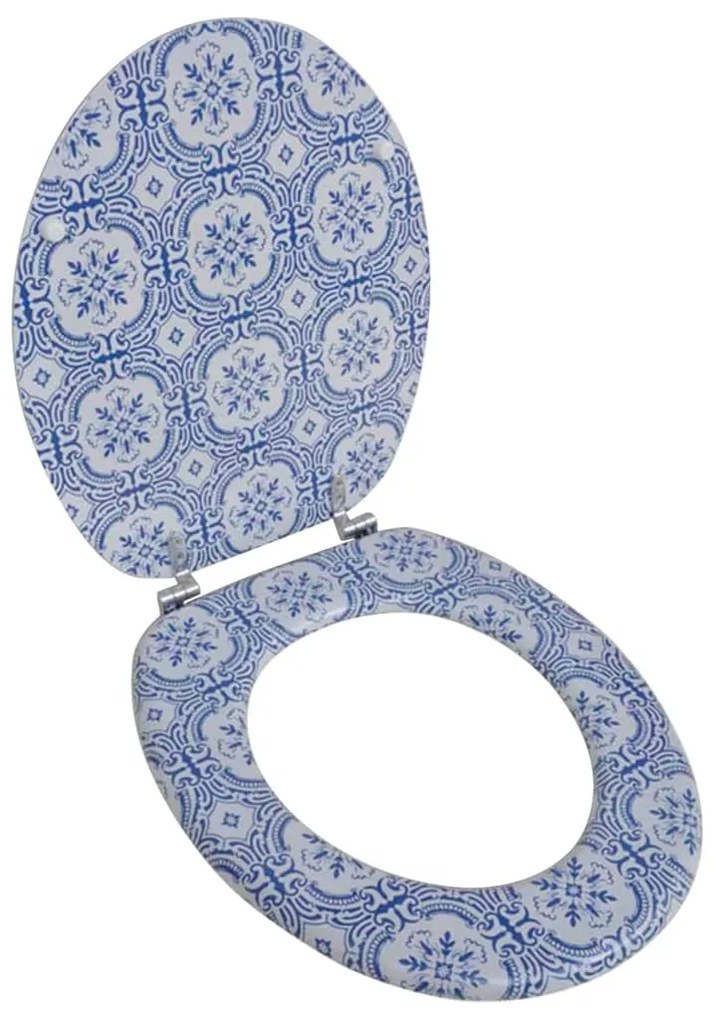 141483 vidaXL Tampa de sanita de MDF, design porcelana