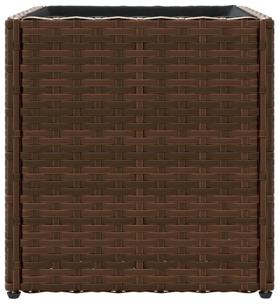 Vaso de jardim 36x30x32 cm vime PE castanho