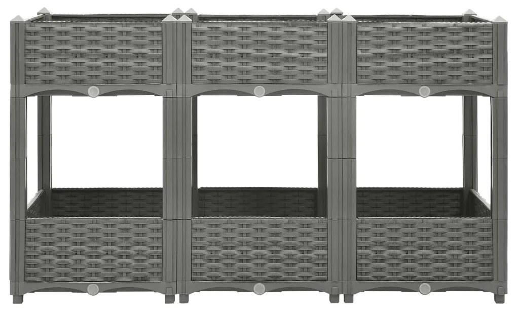 Canteiro elevado 120x40x71 cm polipropileno