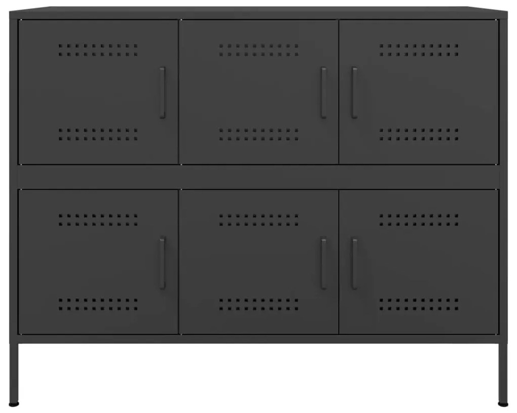 Aparador 100,5x39x79 cm aço preto