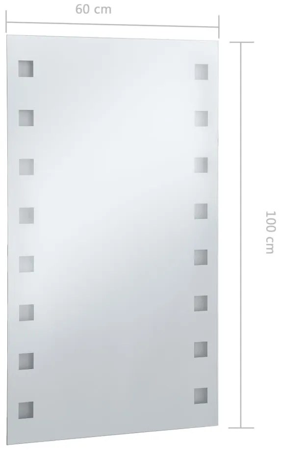 Espelho de parede LED para casa de banho 60x100 cm