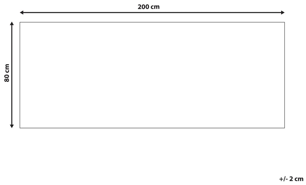 Tapete vermelho 80 x 200 cm COLACHEL Beliani