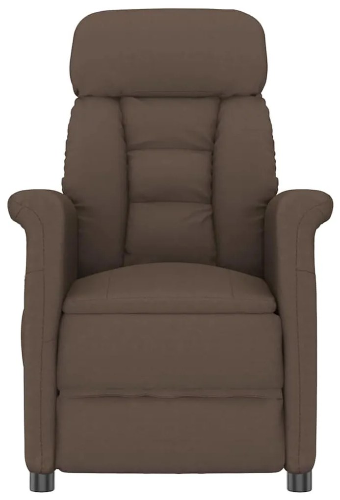 vidaXL Cadeira de massagem com almofada Castanho 70.5 x 96.5 x 95 cm