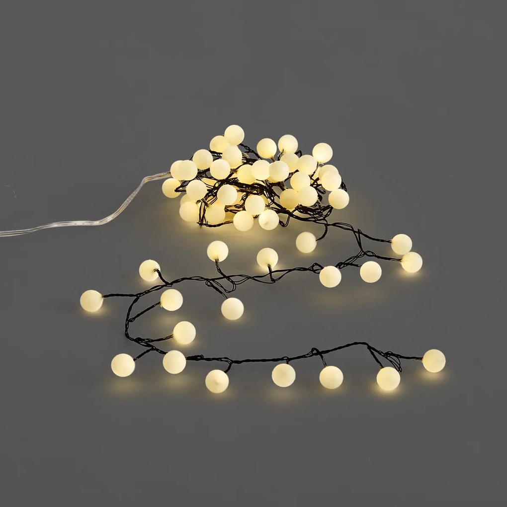 Cordão de luzes de Natal verde com 70 LEDs brancos 3,5m IP20 - Dasher