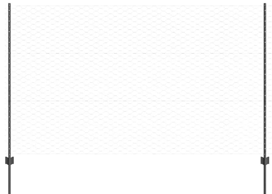 Postes de Cerca vidaXL 22 pcs U-Channel Cinza 140 cm Aço