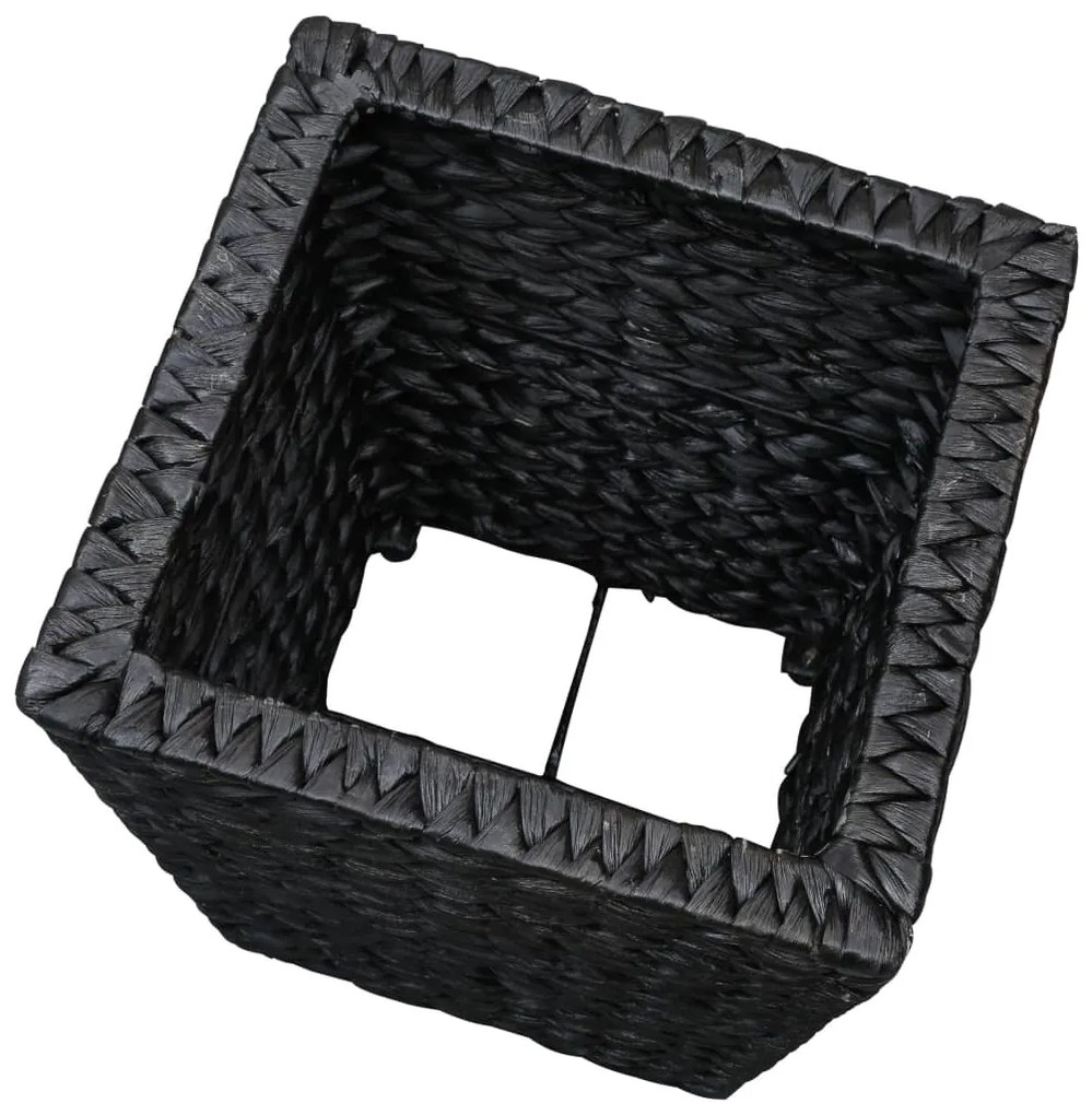 Vasos/floreiras 3 pcs jacinto de água preto