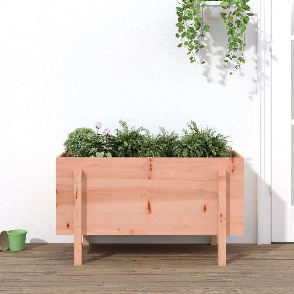 Canteiro elevado de jardim 101x50x57 cm madeira douglas maciça