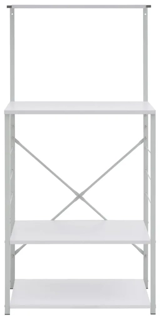 Armário para micro-ondas derivados de madeira branco