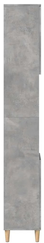 Armário de Casa de Banho 30x30x190 cm derivados de madeira cinzento ci