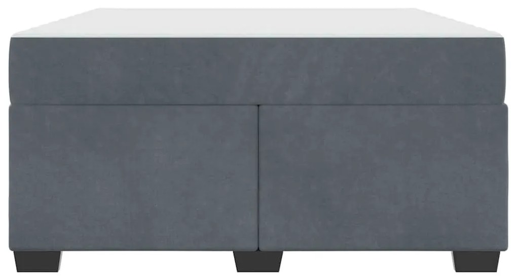 Estrutura de cama com colchão Cinzento escuro 160 x 200 cm