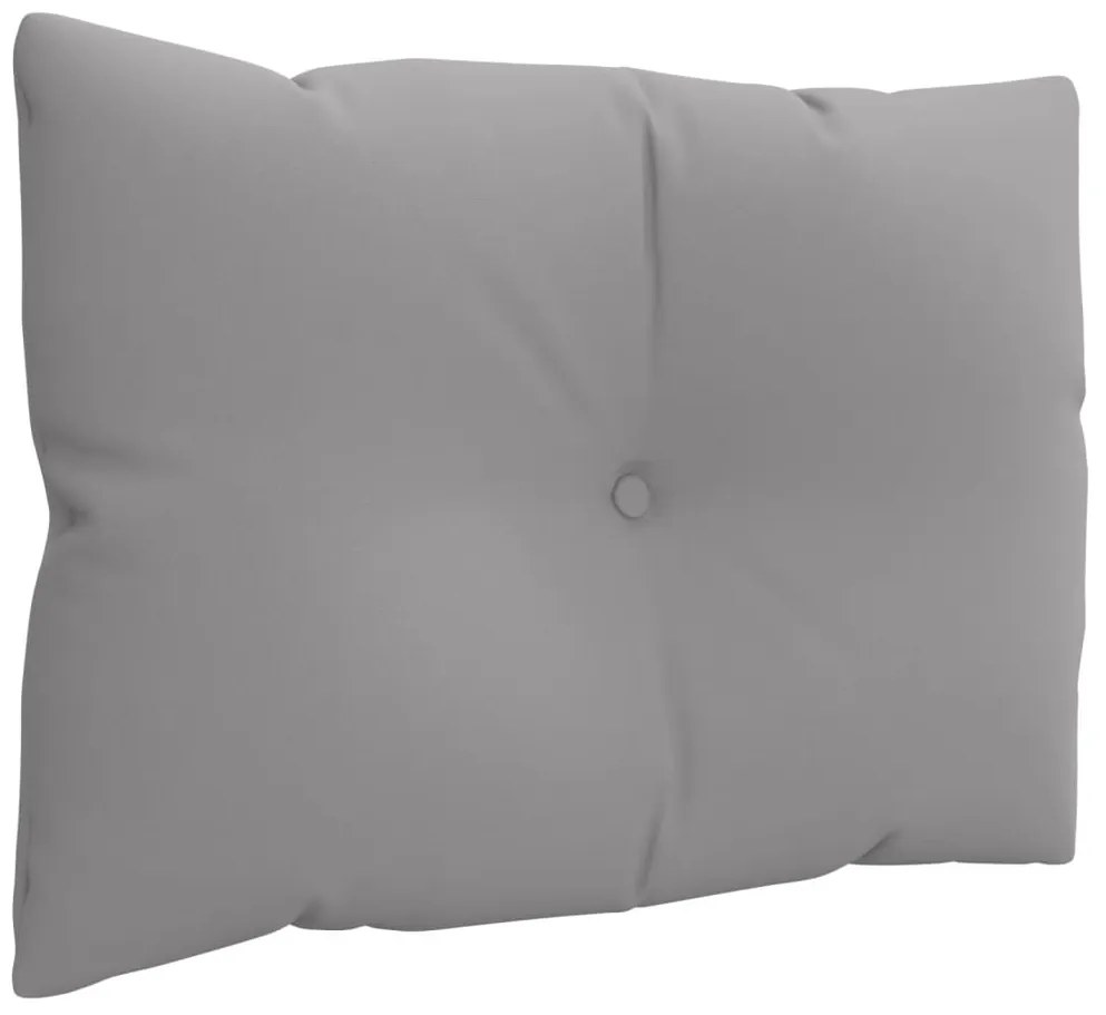 Almofadões p/ móveis de paletes 3 pcs tecido cinza