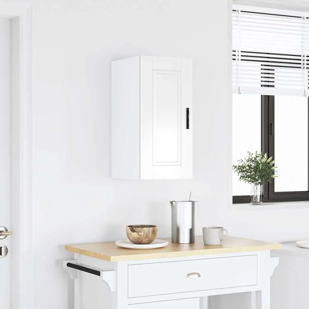 vidaXL Armário de parede de cozinha Porto branco brilhante
