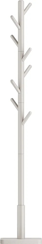 Bengaleiro em forma de árvore feito de madeira de borracha 30 x 30 x 175 cm Cappuccino bege